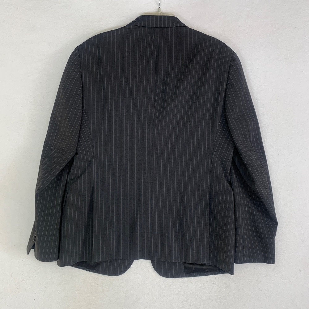 Armani Collezioni Suit Men 40R Grey Pinstripe Wool Blend Two Button Jacket - Picture 7 of 13